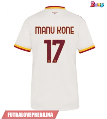 Lacne Ženy Futbalové dres AS Roma Manu Kone #17 2026-27 Krátky Rukáv - Preč